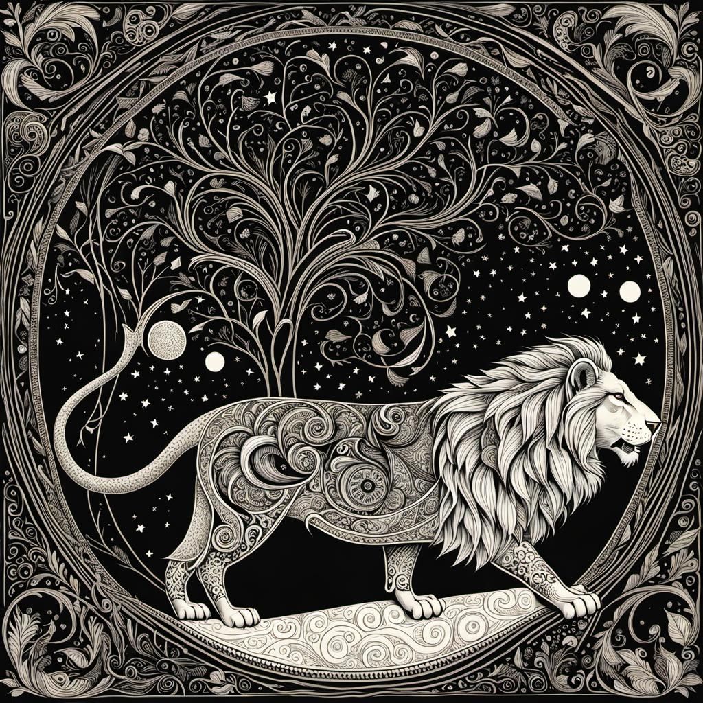 the dreaming lion, by Carry Akroyd and Aaron Horkey