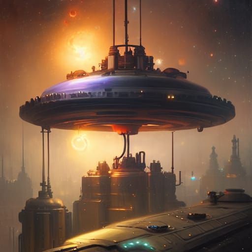 Space steampunk undefined