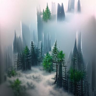 Foggy forest