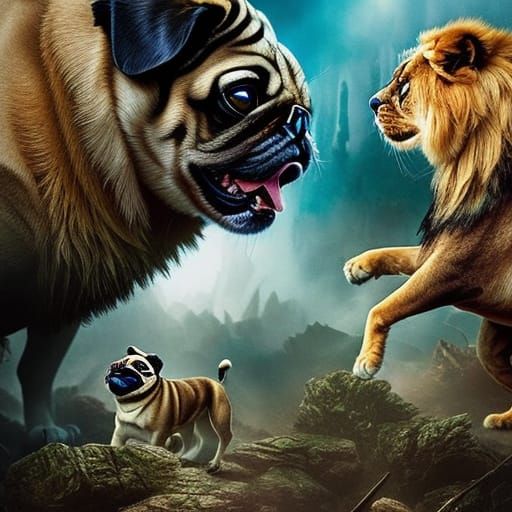 Pugs best sale and lions