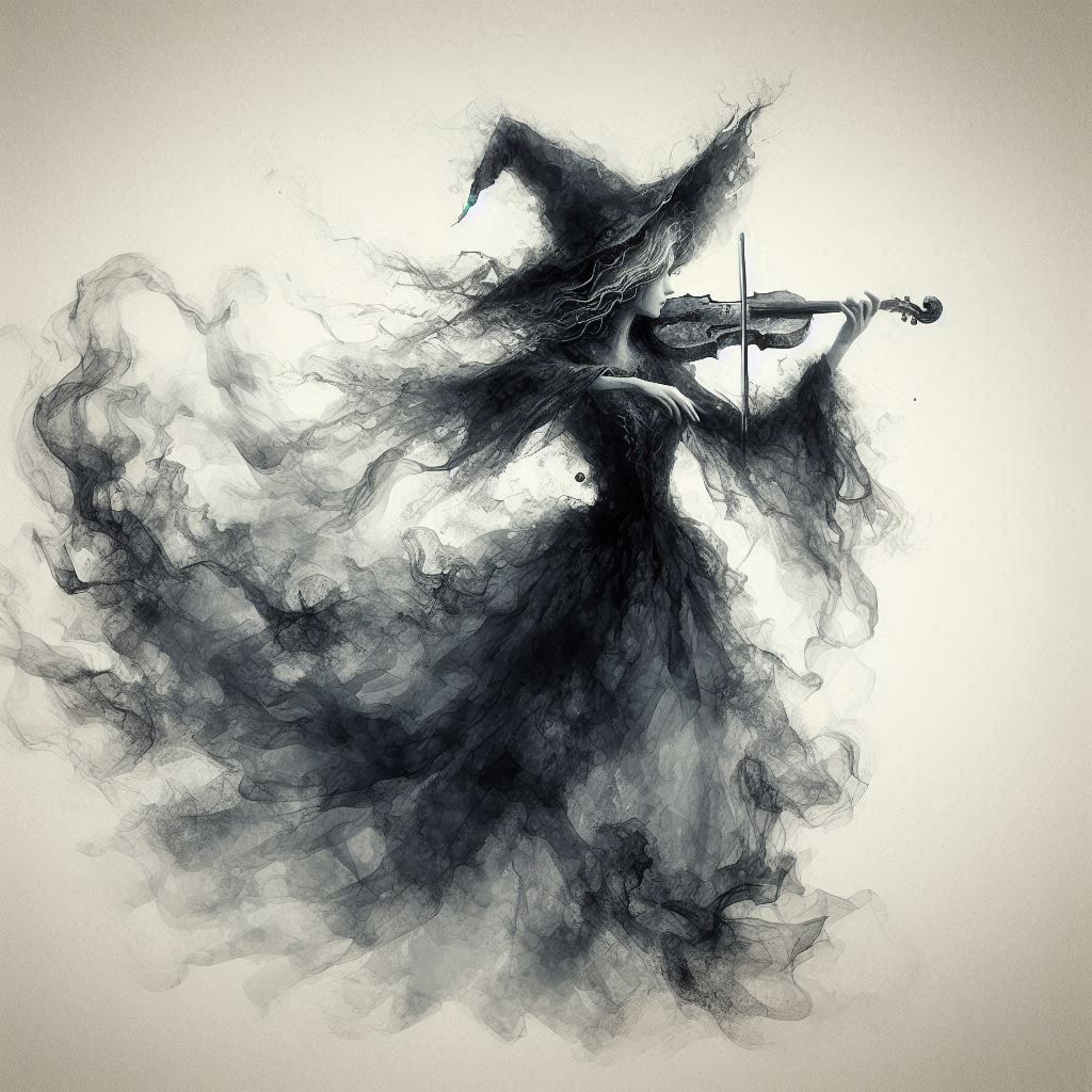 double exposure beautiful fantasy DALL-E 3 portrait landscape..