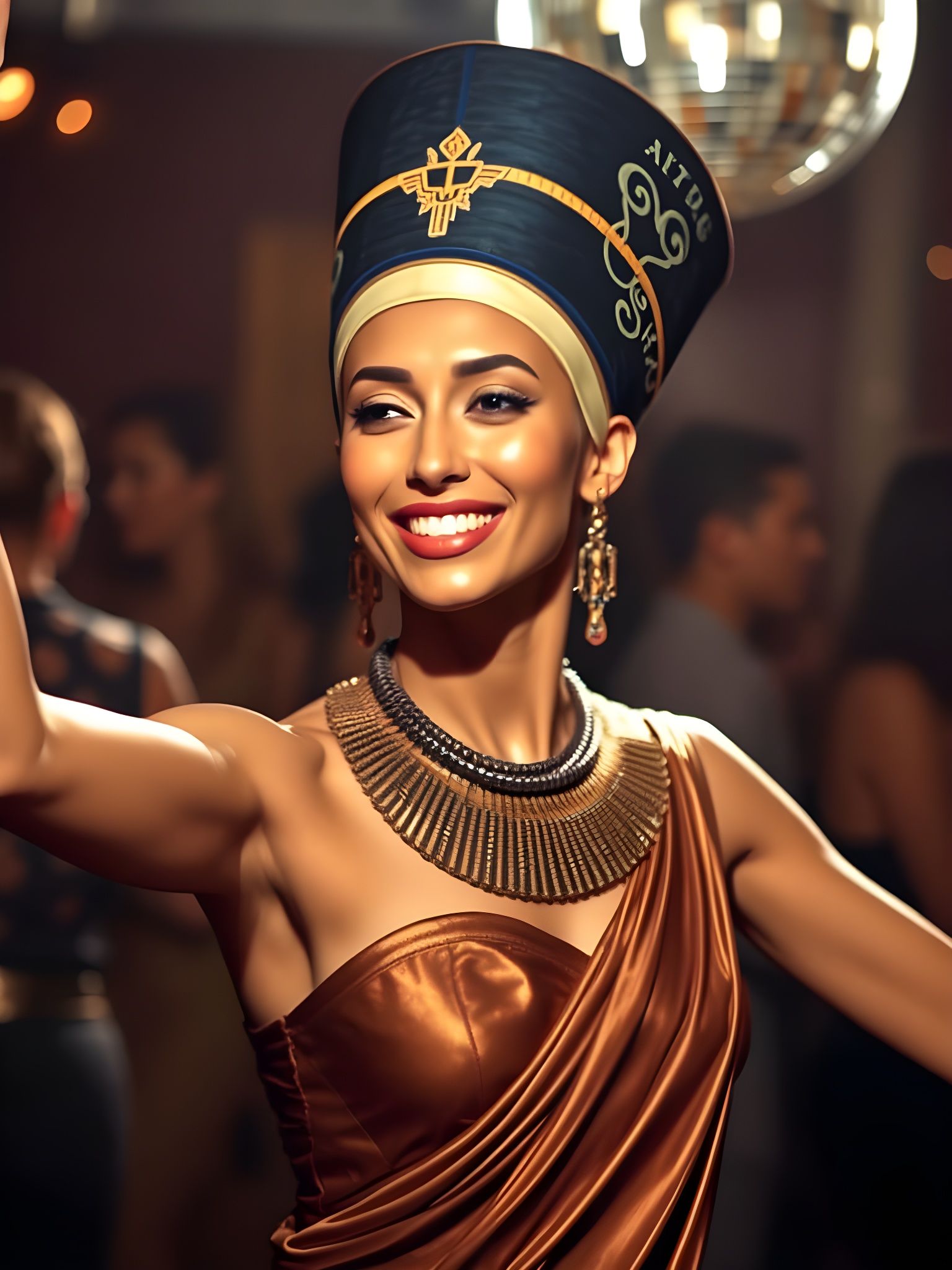 Nefertiti Dancing Like an Egyptian  by @Brian