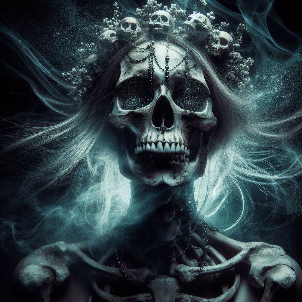 Skeleghost:: Skulls wreath