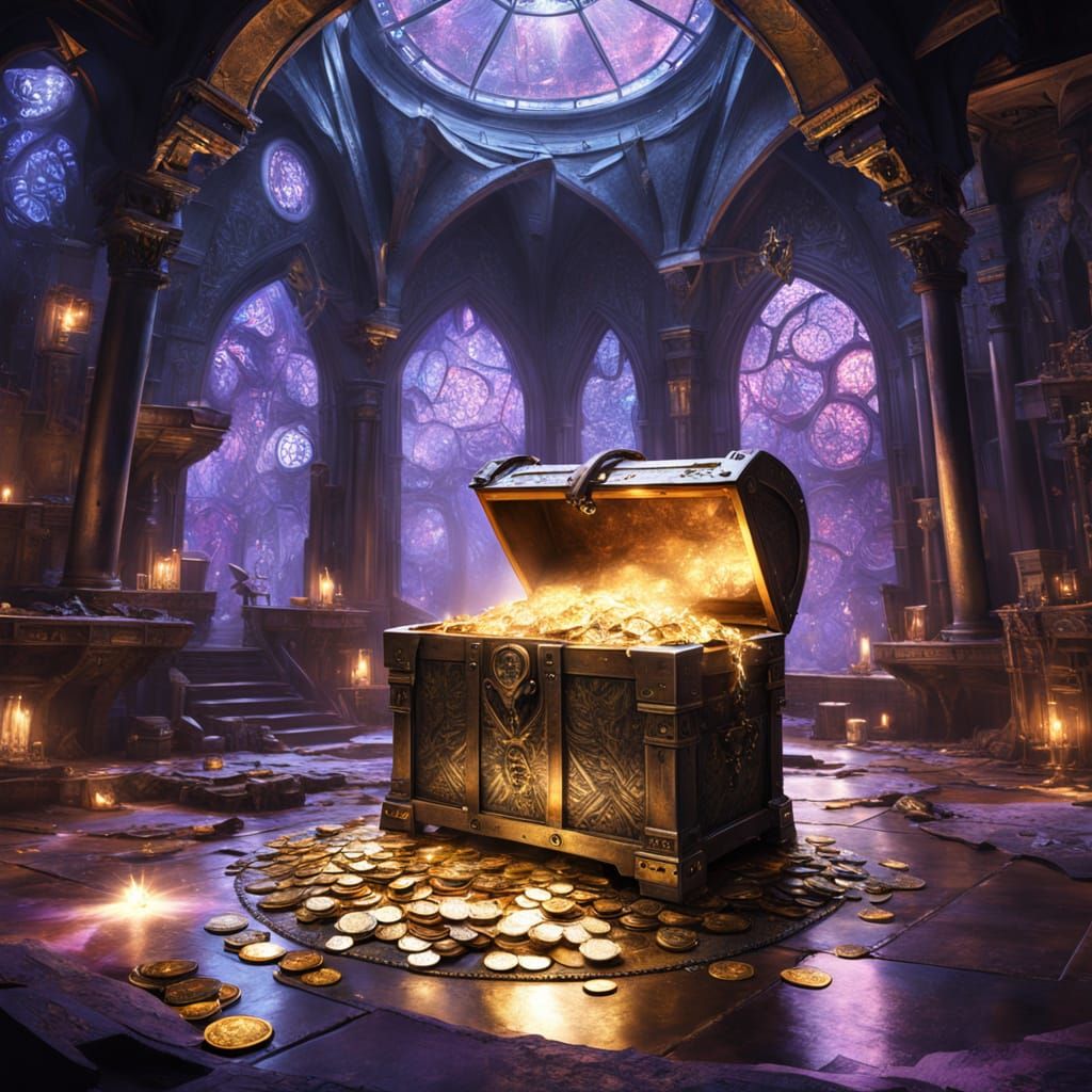 With a treasure chest you distort the world   by @Aleerea