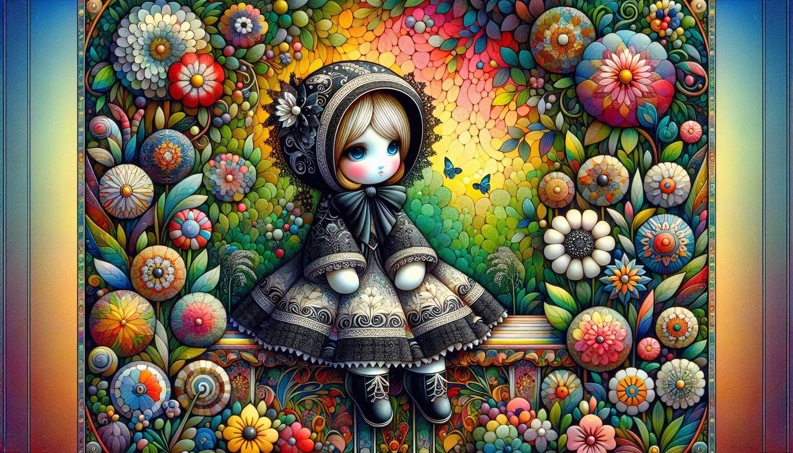 Ceramic doll  by @Gumnut