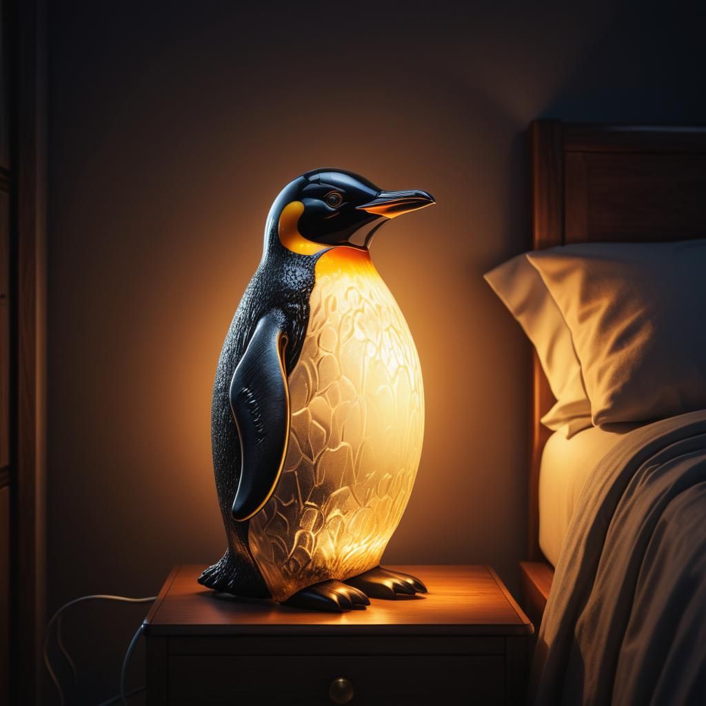 Bedside Pengwing  by @Miriam Wolfdaughter