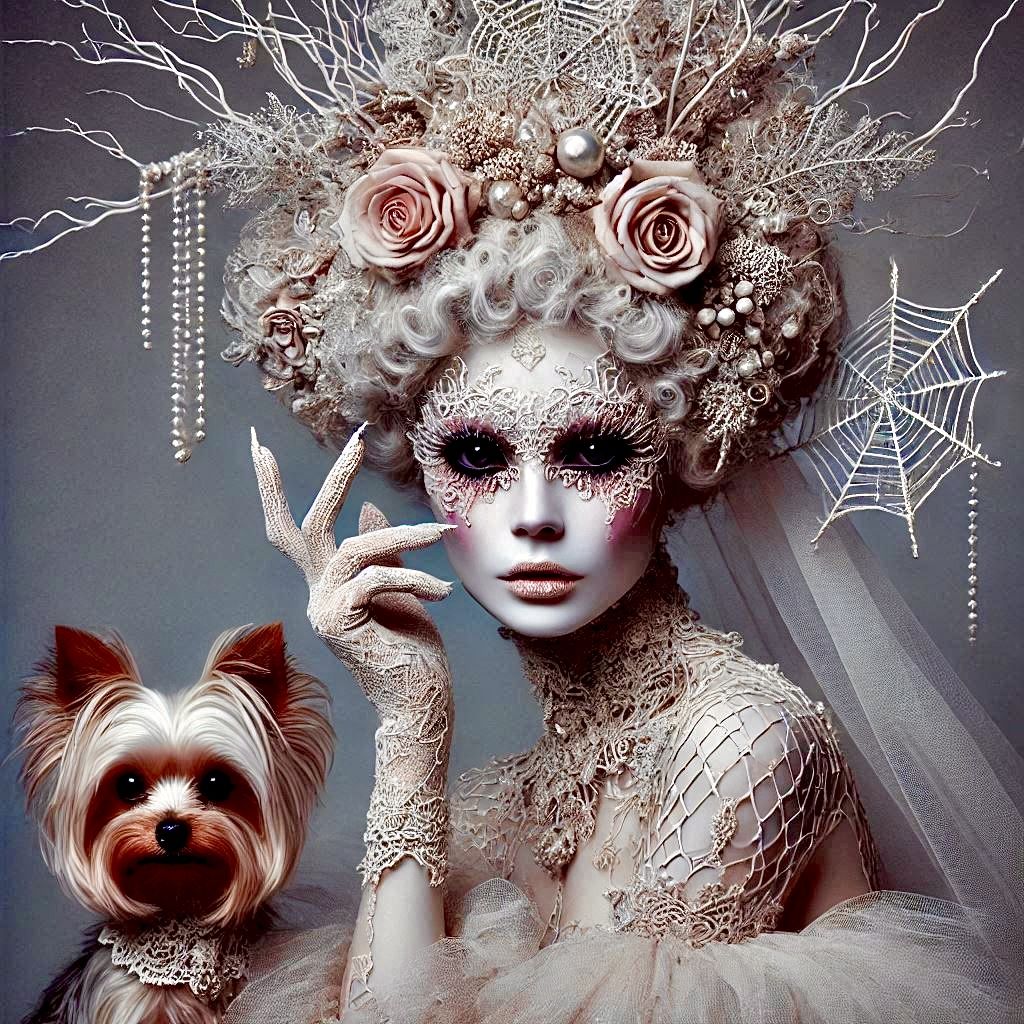 Lace Dolly and Yorkie