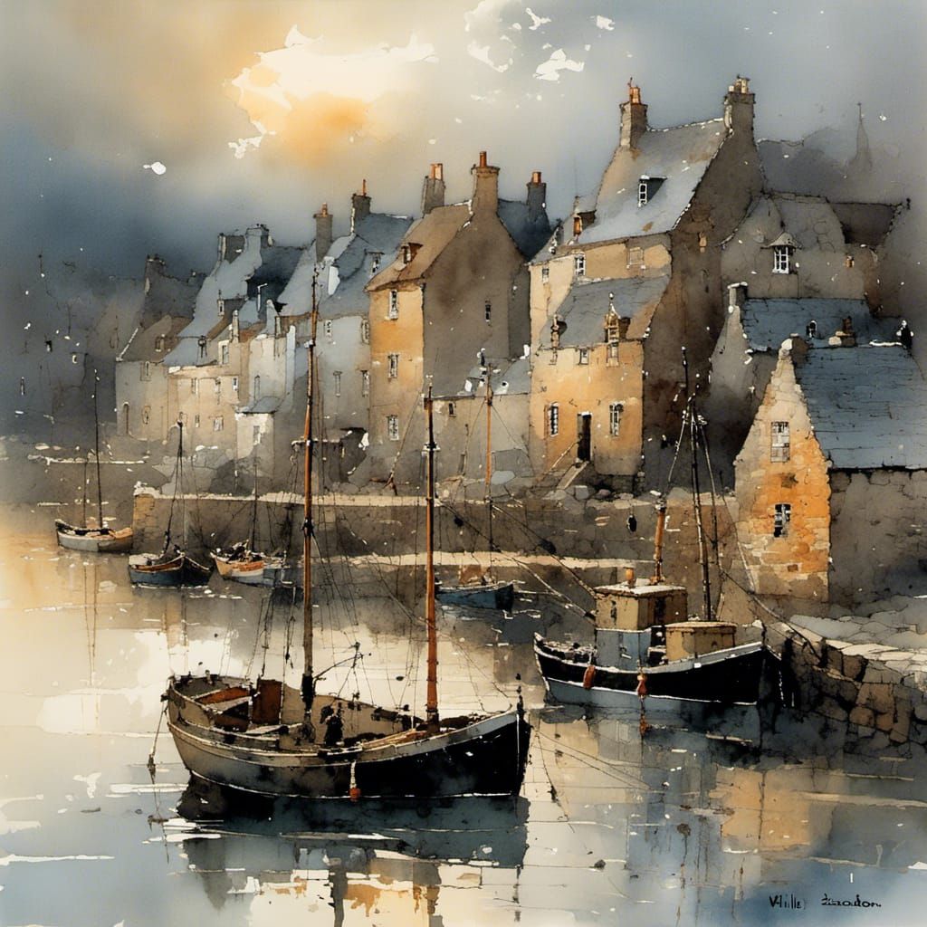 Old Irish Fishing Village