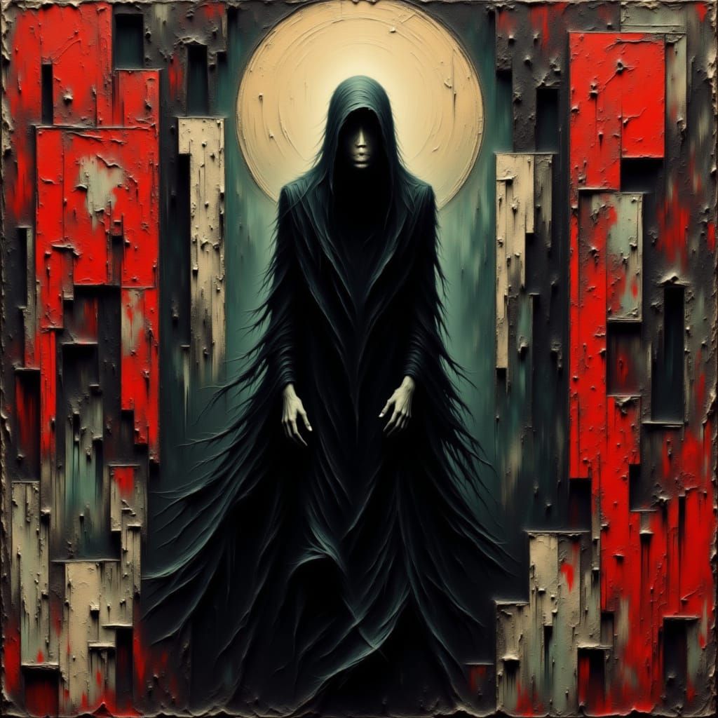 <lora:SybilThorn-FluxLORA9:1.0> German Expressionist film