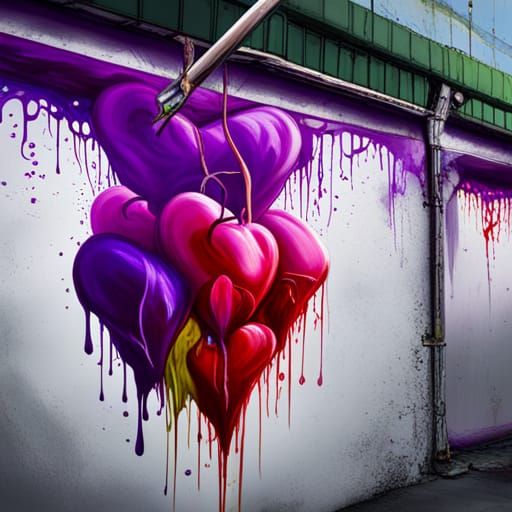 Bleeding purple hearts