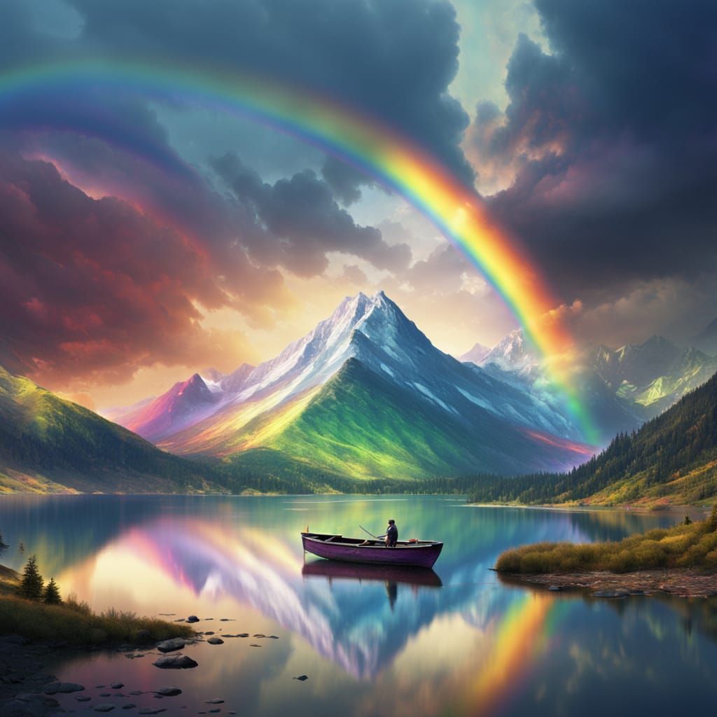 Rainbow 8 likes  by @BelgiumJumpAI