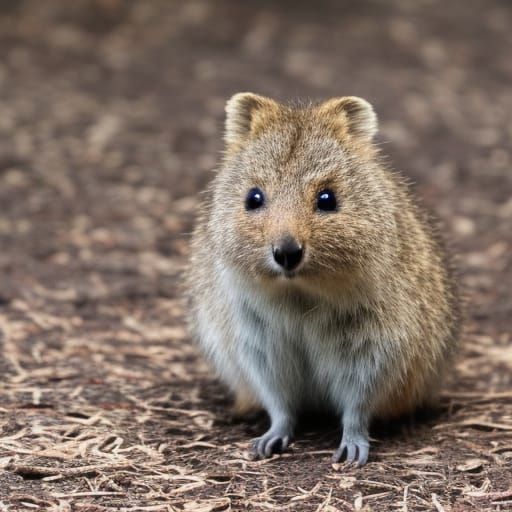 Cute baby quokka