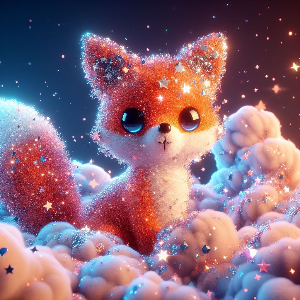 Starry cloudy fox #11