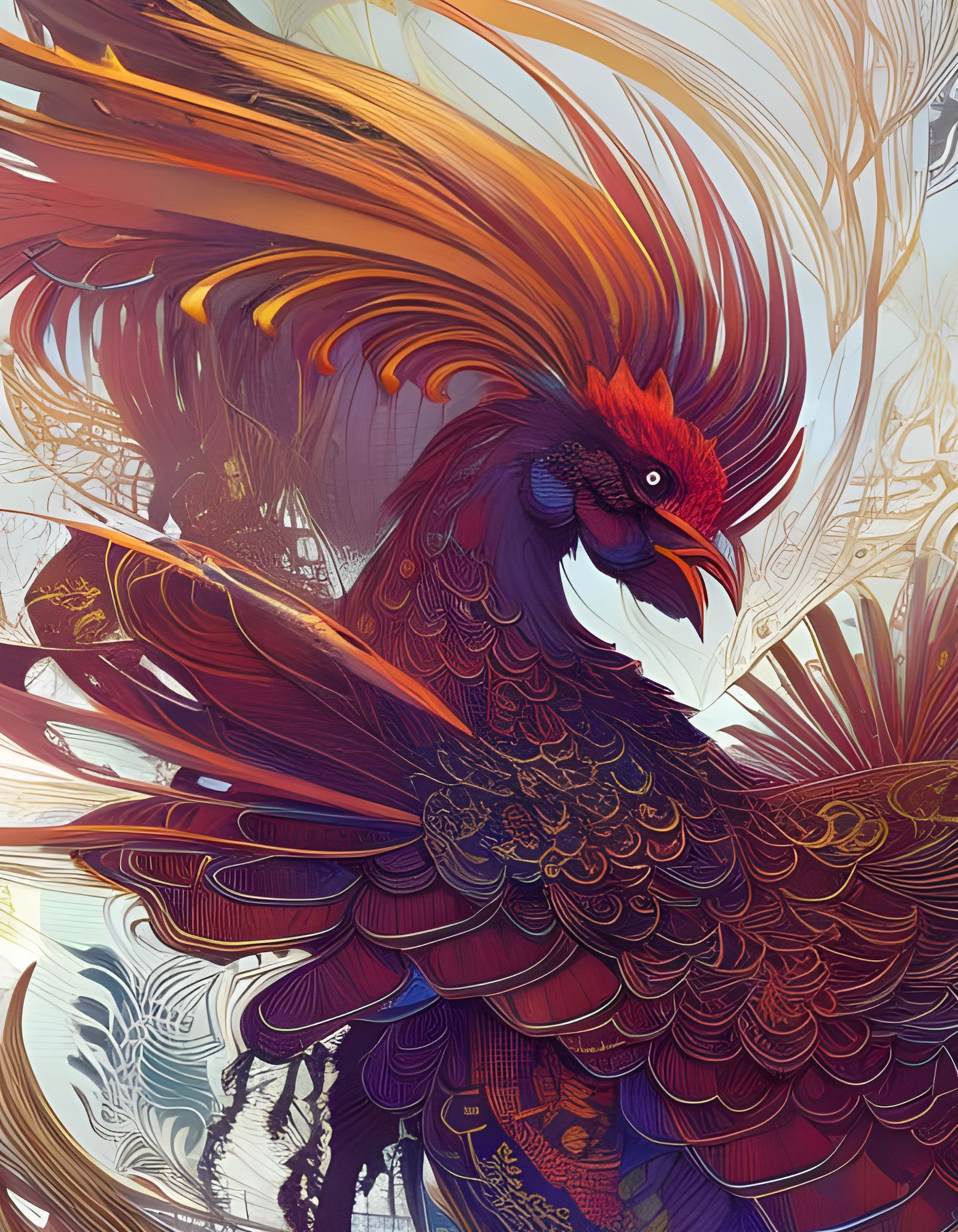 Chaos Rooster  by @Jeezus Chrizzy