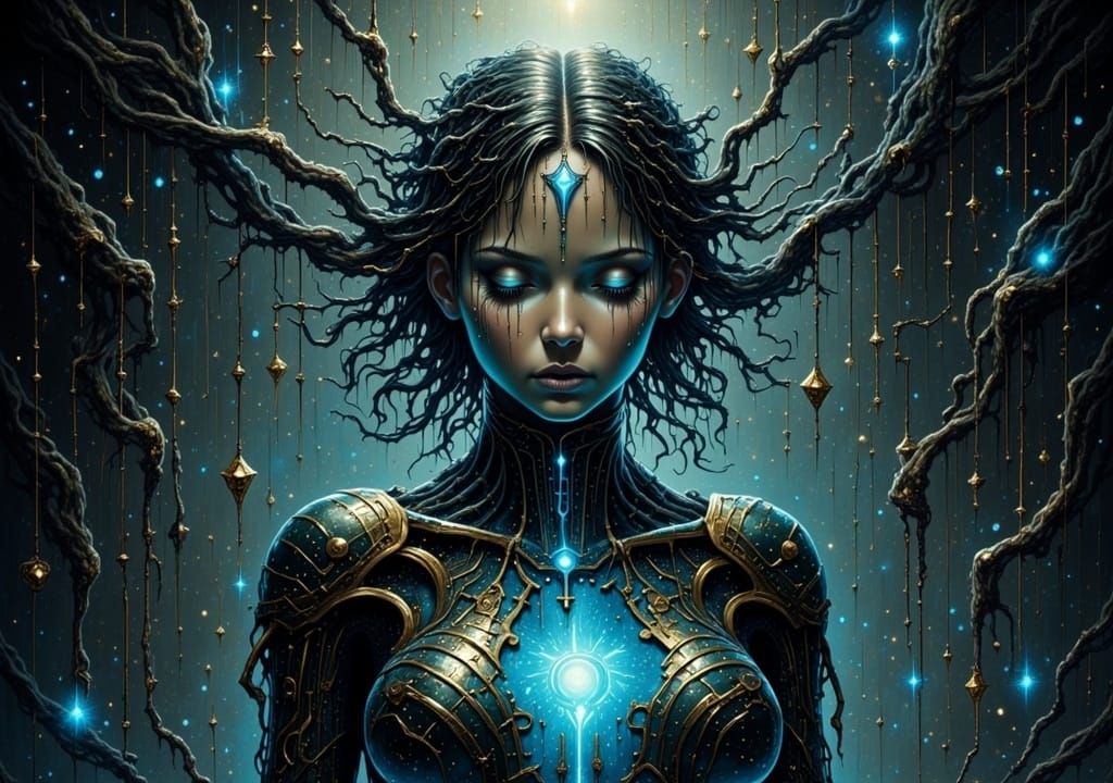 I'm reborn, a queen of the night
In your arms, we blaze so bright
We save souls, we heal their plight
Together, let's turn darkness light  <...