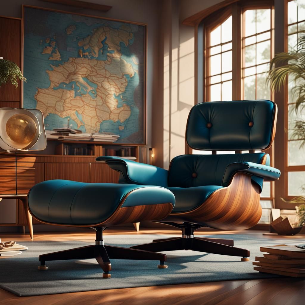 Eames Lounge chair mid century modern