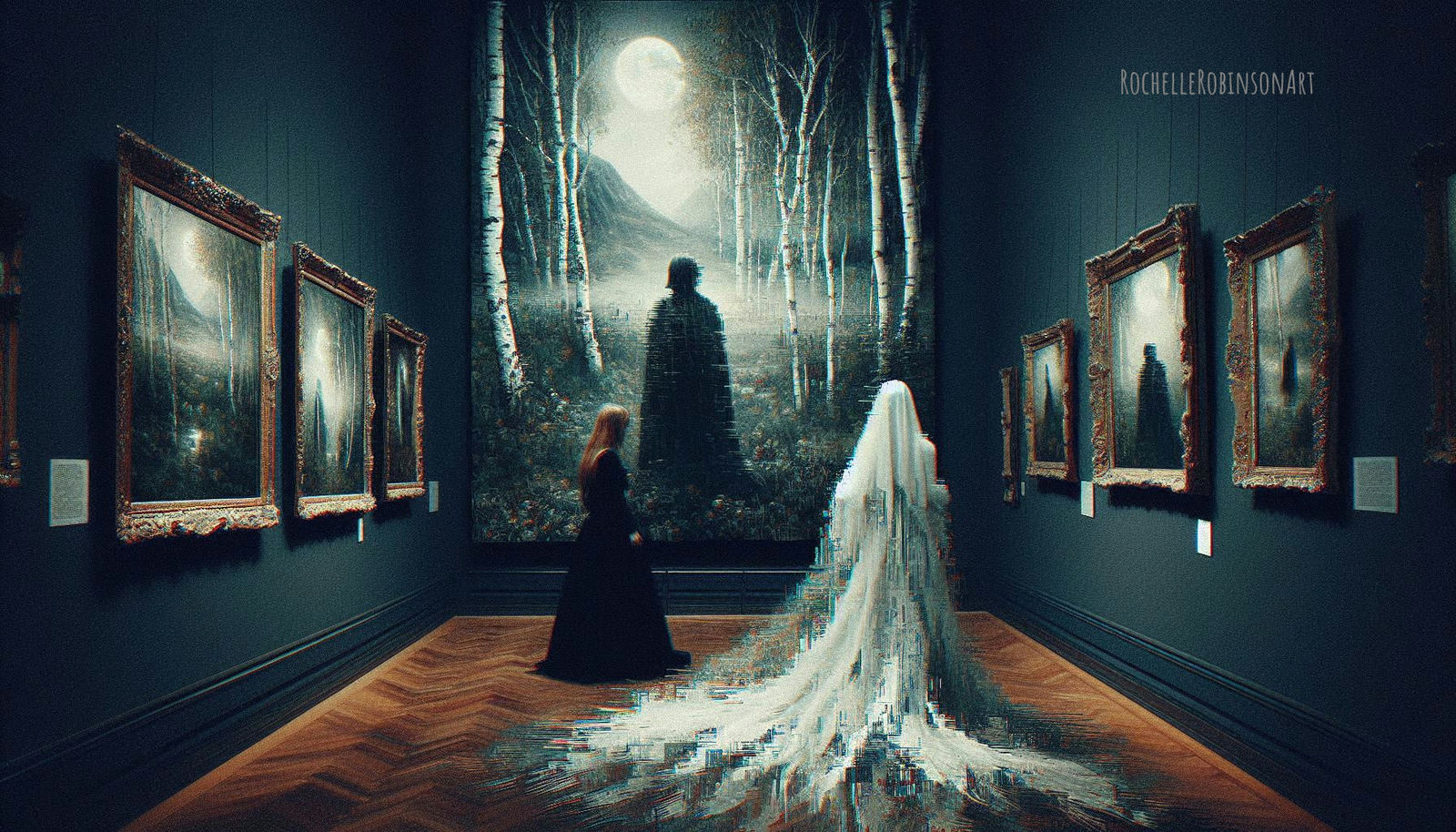 The Ghost That Haunts The Museum - Glitch Art