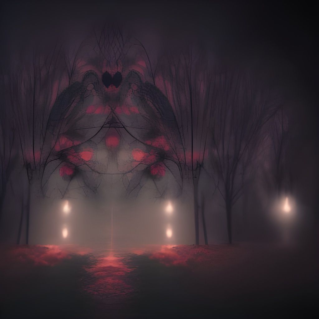 Remain Silent gothic art mysterious infinity complex colorfu...