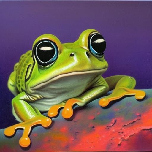 Moment Of Mrs Frog - Ai Generated Artwork - Nightcafe Creator