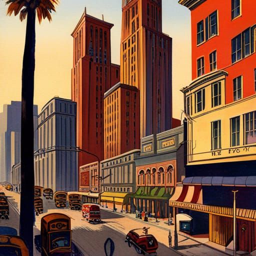 1930s los angeles - AI Generated Artwork - NightCafe Creator