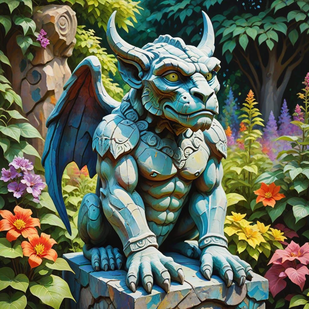 Garden gargoyle