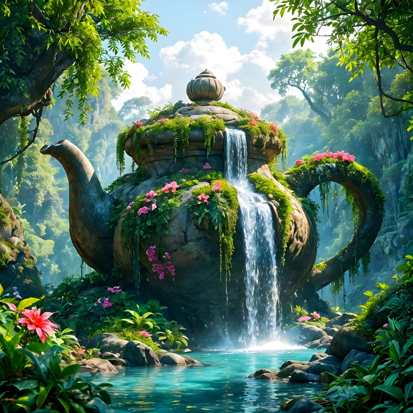 The Overgrown Teapot Ruin  by @Yulia 