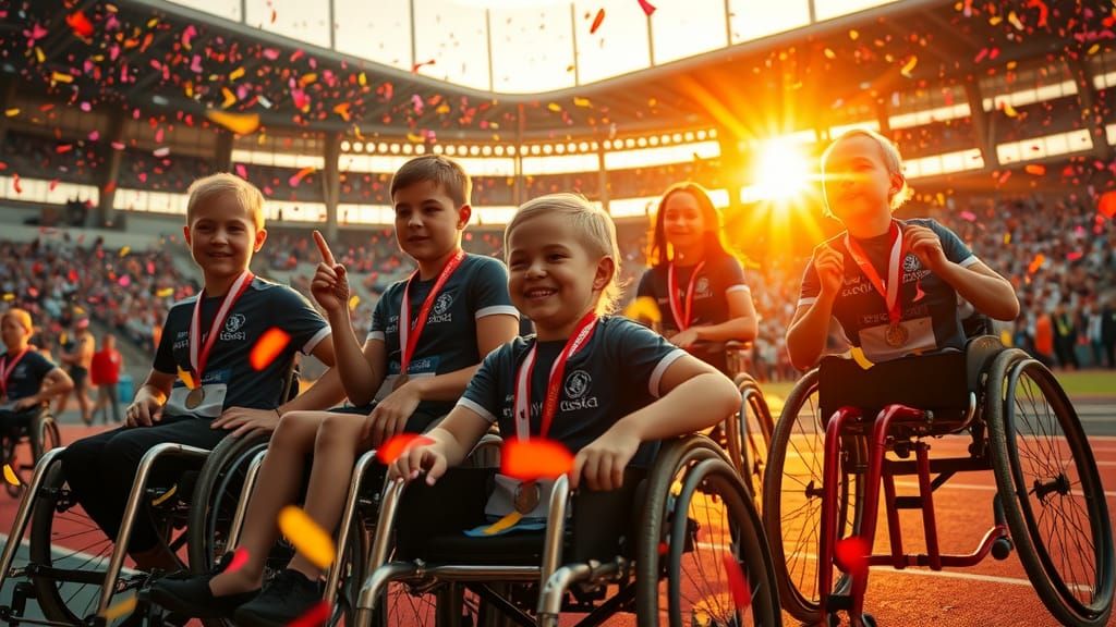 Next generation para-Olympians getting inspired by the games  by @Katie May