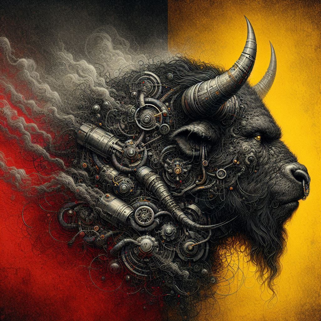 Photorealistic Profile Minotaur 2