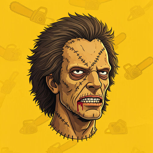 Leather face simpsons