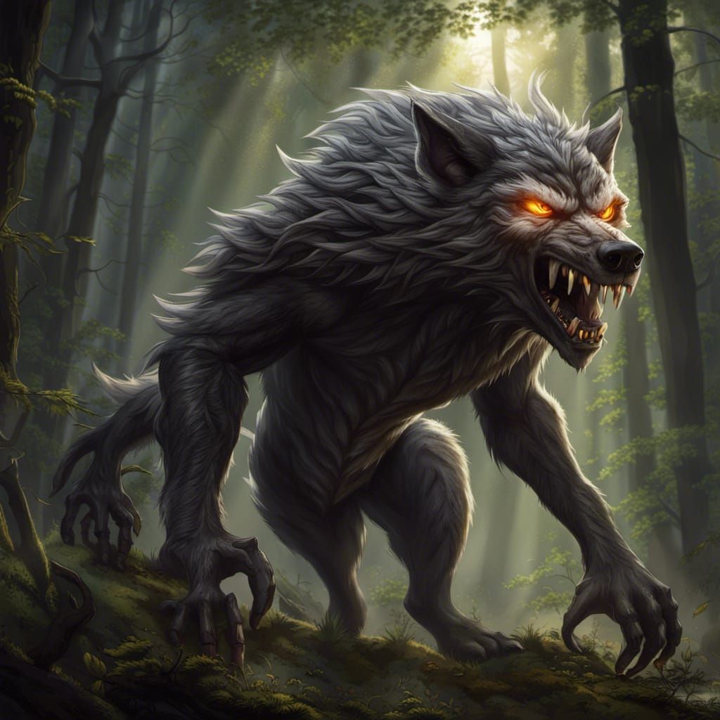 Werewolf - AI Generated Artwork - NightCafe Creator