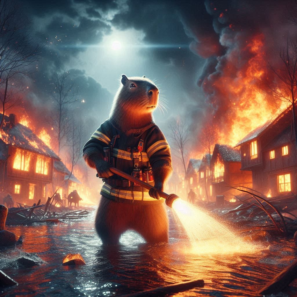 Capybara Firefighter (Uploaded)