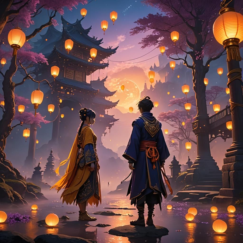 69 detailed matte painting, deep color, fantastical, intricate detail, splash screen, complementary colors, ...  by @Fischli