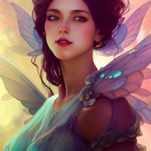 Gemstone fairy - AI Generated Artwork - NightCafe Creator