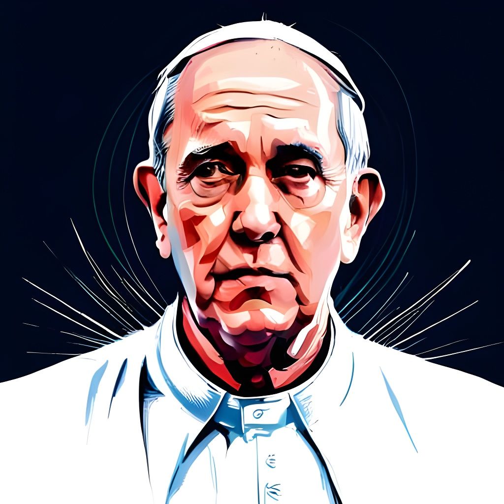 Pope Francis abstract beauty - AI Generated Artwork - NightCafe Creator