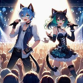 Maiyu and Zac as grown ups performing just like when they we...