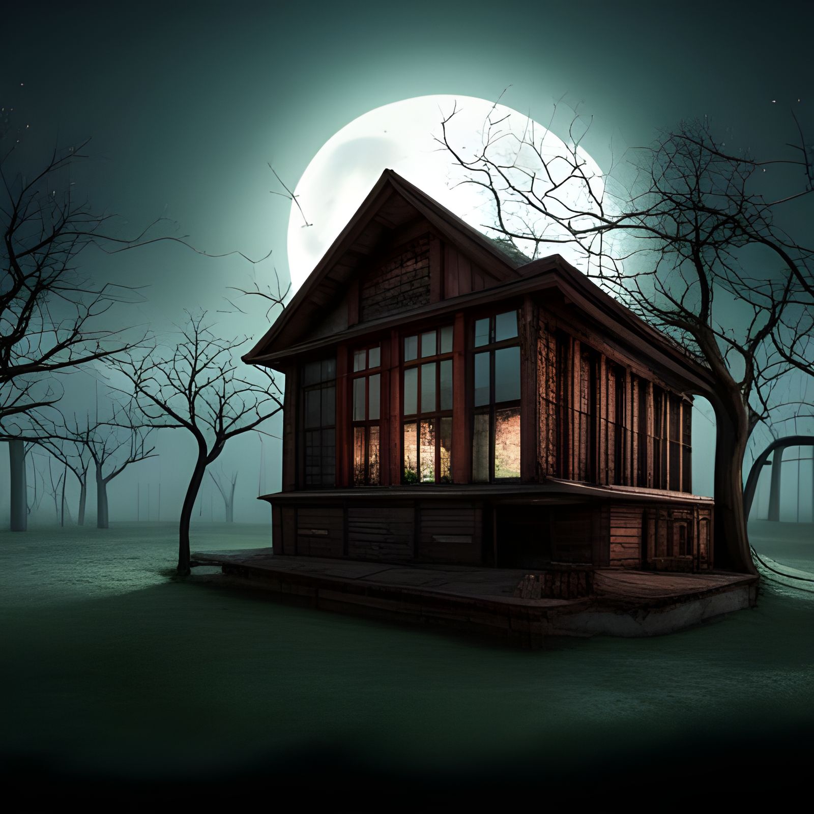 The haunted cabin in the woods