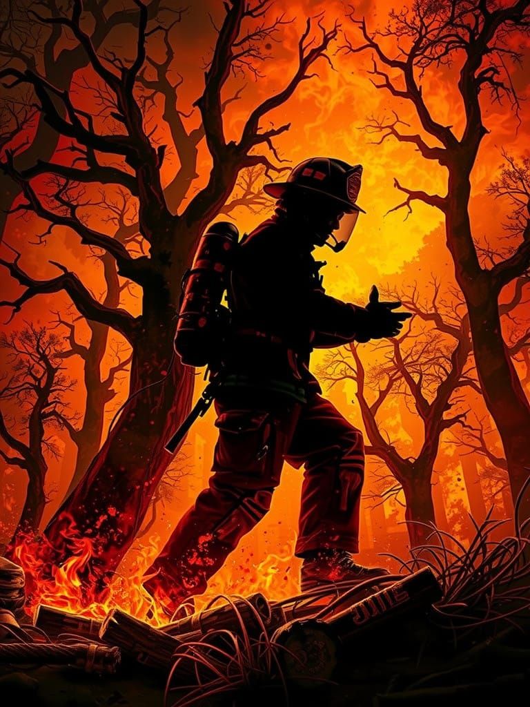 Forest Firefighter.  by @proofman