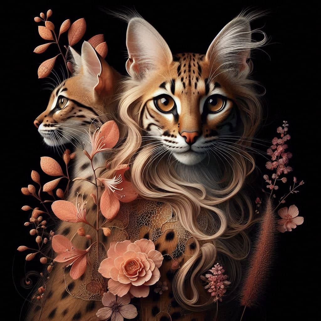 Cat Faces And Flowers!!!!