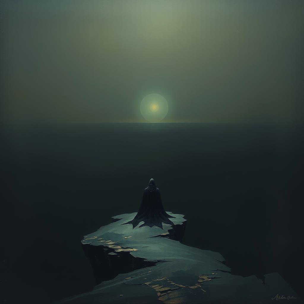 Sitting on the Edge of Nothingness   by @Lady Anne