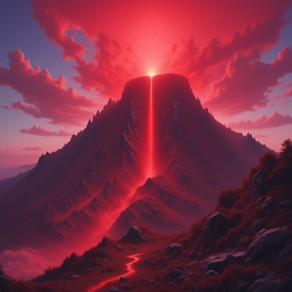 <lora:CRIMSON CROWN:1.0> Volcano 