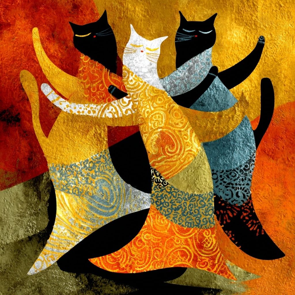 Dancing cats