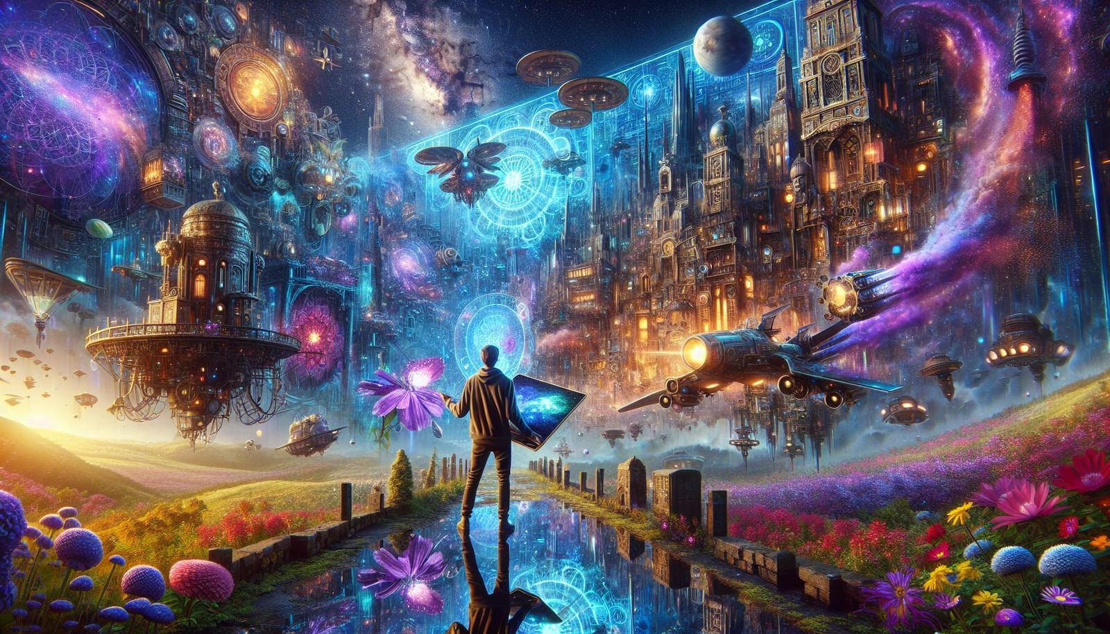 fantastic atmospheric steampunk-world