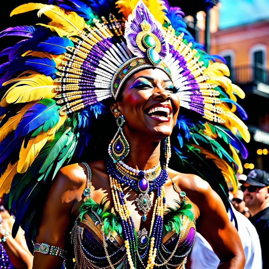 mardi gras headdress