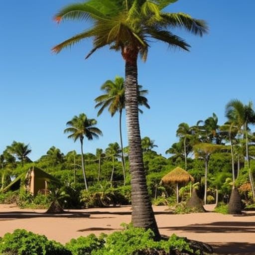 Magical tropical island