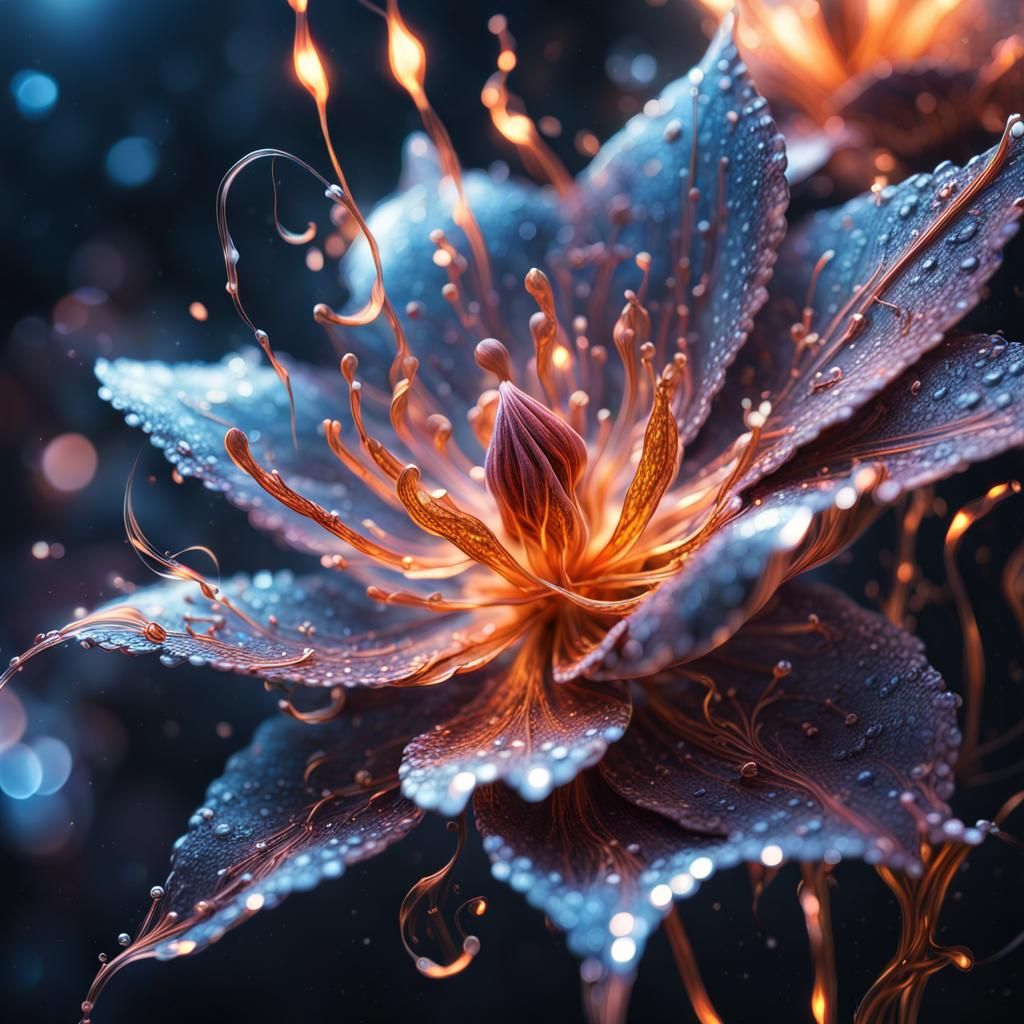 Metal flower