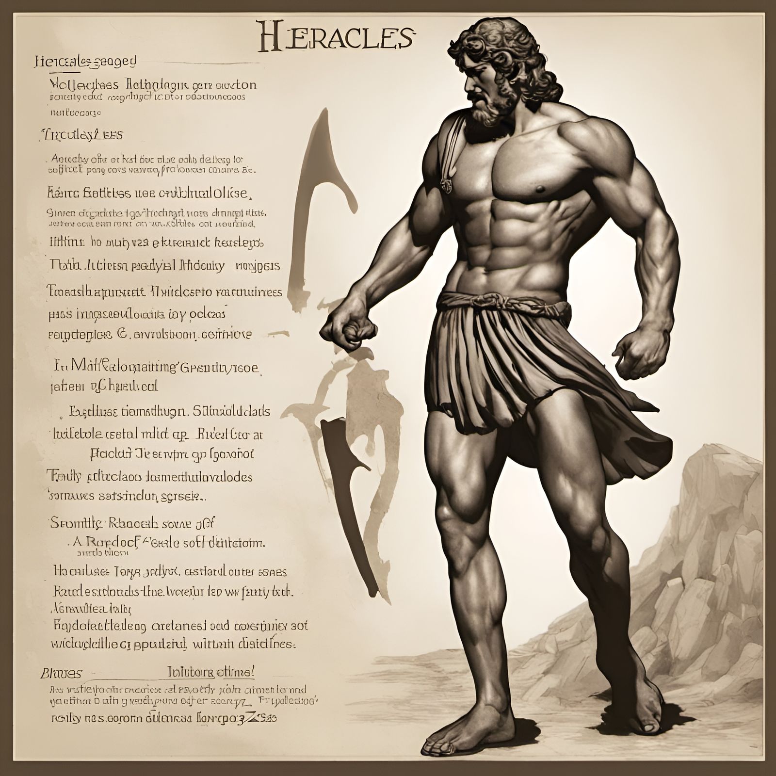 Heracles Greek God AI Generated Artwork NightCafe Creator heracles-greek-god-ai-generated-artwork-nightcafe-creator