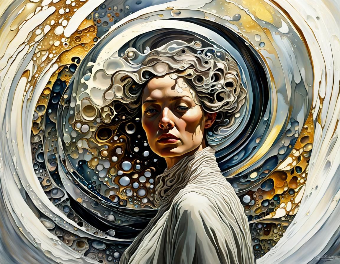 Golden Grey Portrait