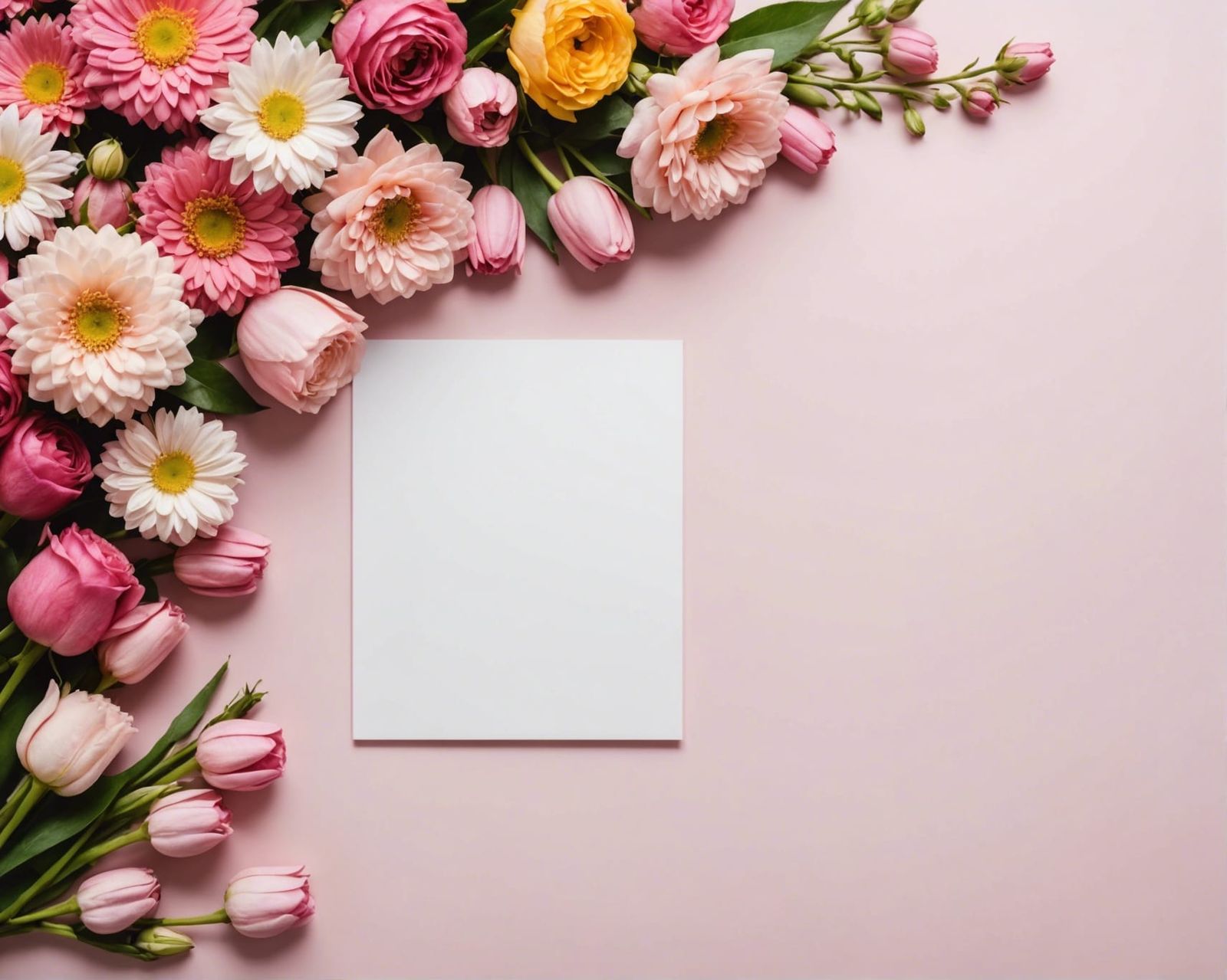 mothers day related border around an empty space