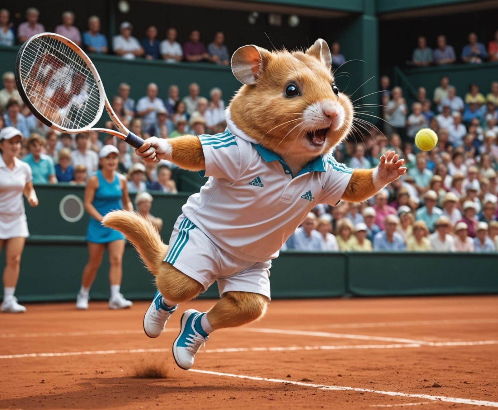 Wimbledon Whiskers: The Rise of Rafa Rodent!  by @Chib