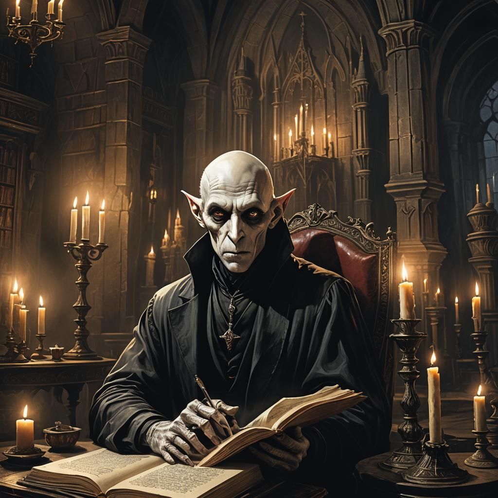 Nosferatu in his castle
